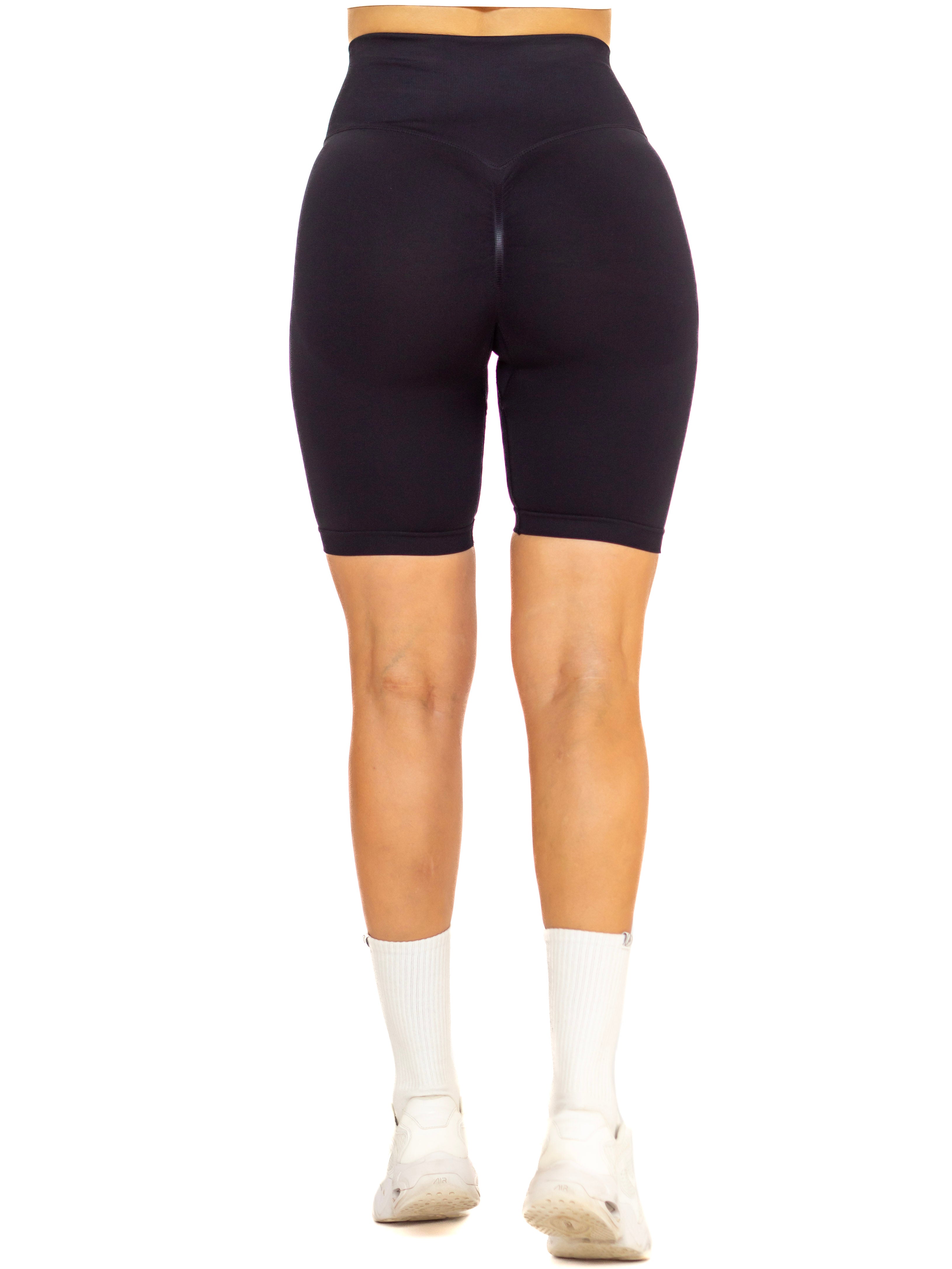 Perfect Peachy Biker Shorts - Black